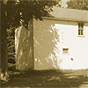 the old barn that served as John's garage, later Follstad's