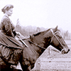Classic photo of Rilla on Horseback